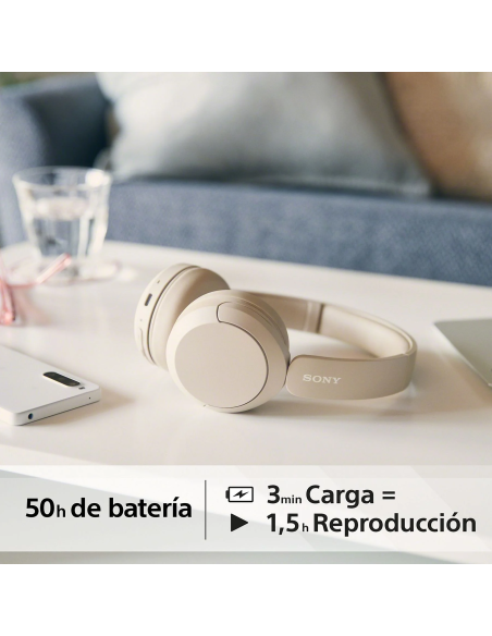 Auriculares Inalámbricos Sony WH-CH520 Color Beige