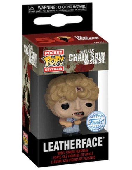 Llavero Funko Pop! La Matanza de Texas Cara de Cuero Modelo 82855 Edición Especial de Funko