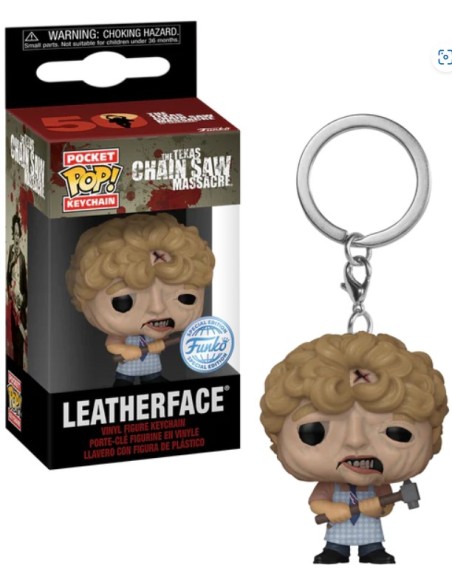 Llavero Funko Pop! La Matanza de Texas Cara de Cuero Modelo 82855 Edición Especial de Funko