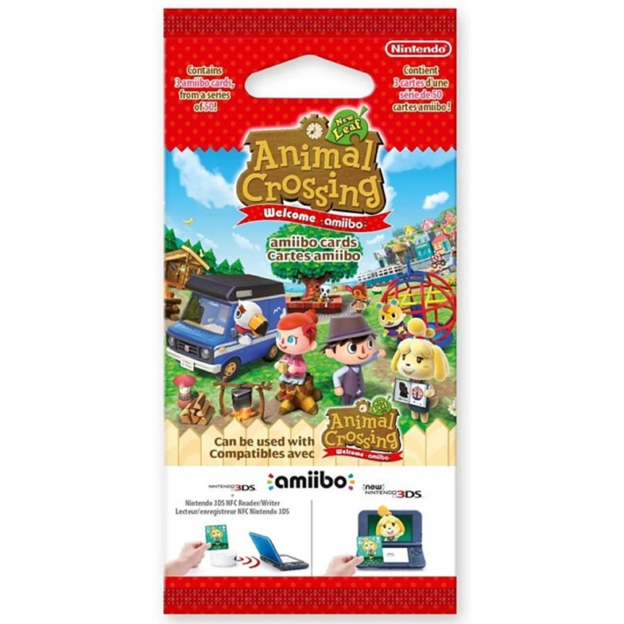 Amiibo Cartas Animal Crossing Welcome Sobre de...