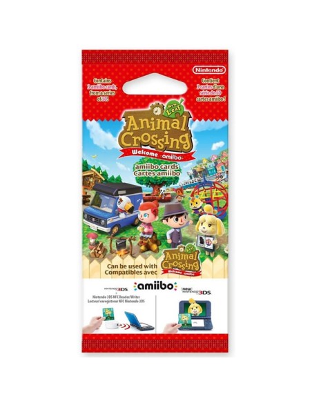 Amiibo Cartas Animal Crossing Welcome Sobre de 3 Cartas