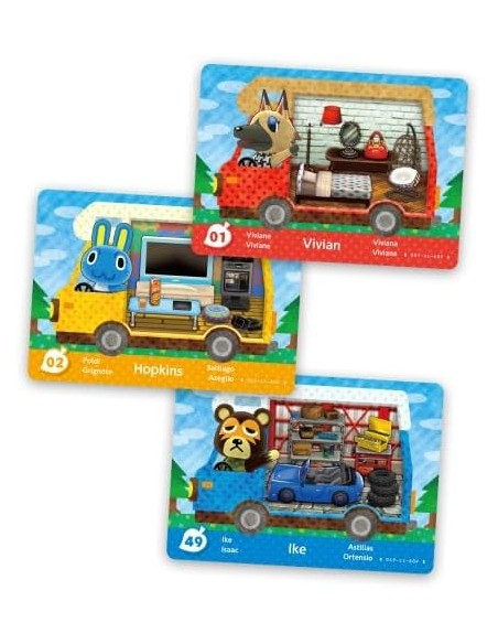 Amiibo Cartas Animal Crossing Welcome Sobre de 3 Cartas