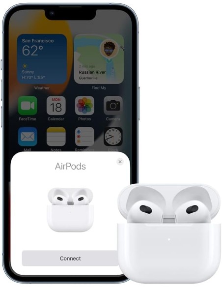 Auriculares Apple Airpods 3 con Estuche de Carga