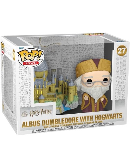 Figura Funko Pop! Town Harry Potter Albus Dumbledore con Hogwarts Modelo 27 | 57369