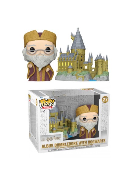Figura Funko Pop! Town Harry Potter Albus Dumbledore con Hogwarts Modelo 27 | 57369