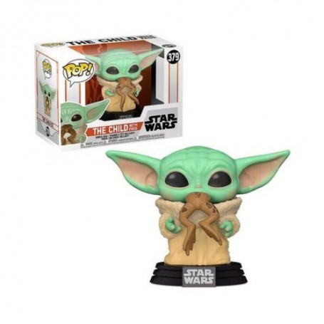 Figura Funko Pop! Star Wars Grogu El niño con rana Modelo 379 | 49932