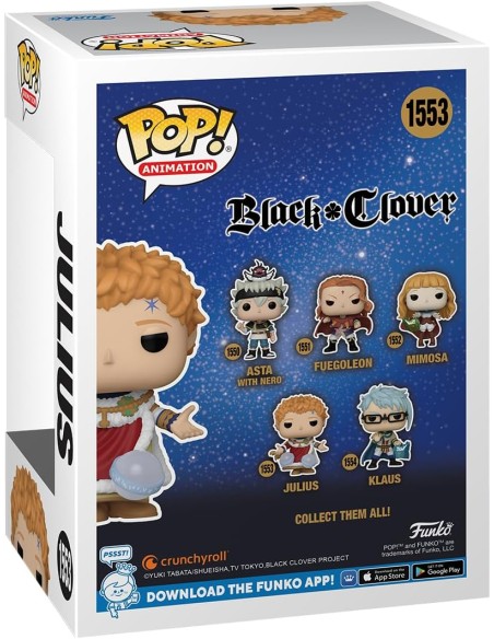 Figura Funko Pop! Animación Black Clover Julius Modelo 1553 | 72117