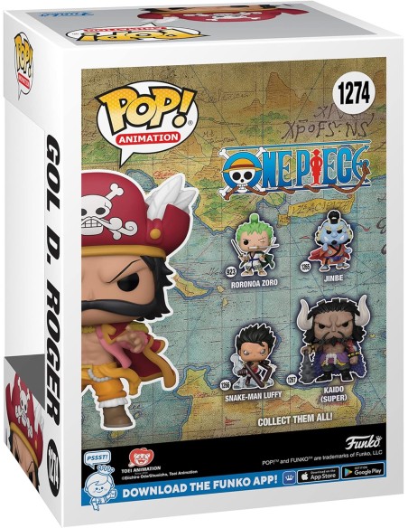Figura Funko Pop! Animación One Piece Gol D. Roger Modelo 1274 | 63213 Edición Exclusiva de Funko Chase