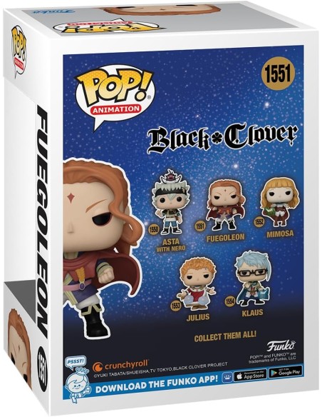 Figura Funko Pop! Animación Black Clover Fuegoleon Modelo 1551 | 72116