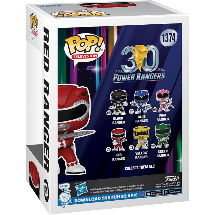 Figura Funko Pop! Power Rangers Rojo 30...