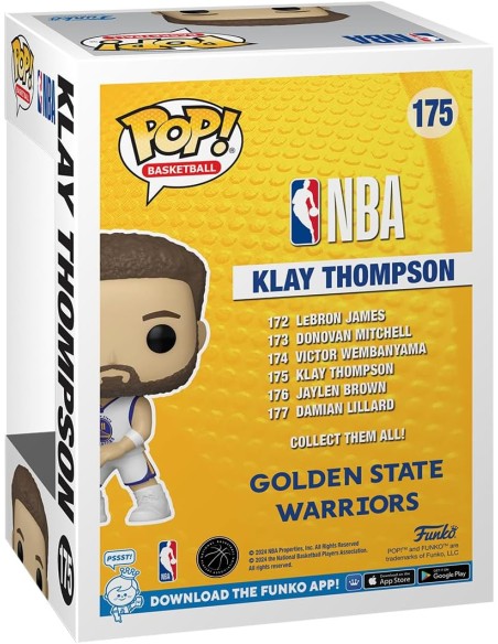 Figura Funko Pop! Baloncesto NBA Warriors Klay Thompson Modelo 175 | 75122