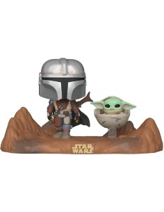 Figura Funko Pop! Star Wars Mandalorian con Grogu Modelo...