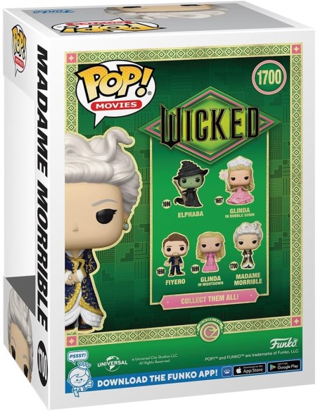 Figura Funko Pop! Películas Wicked Madame Morrible Modelo 1700 | 82005