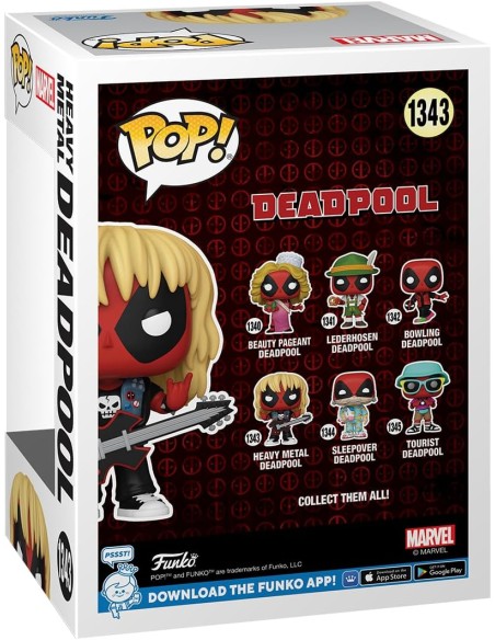 Figura Funko Pop! Marvel Deadpool Metal Band Modelo 1343 | 76078