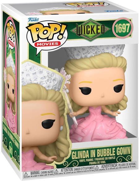 Figura Funko Pop! Películas Wicked Glinda con Vestido de Burbujas Modelo 1697 | 79748