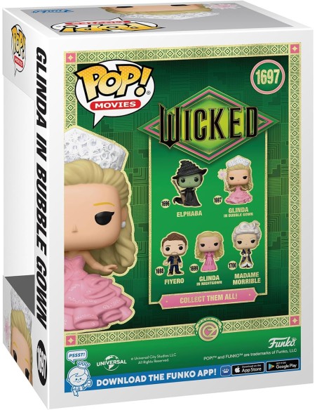 Figura Funko Pop! Películas Wicked Glinda con Vestido de Burbujas Modelo 1697 | 79748