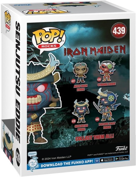 Figura Funko Pop! Rocks Iron Maiden Senjutsu Eddie Modelo 439 | 80488