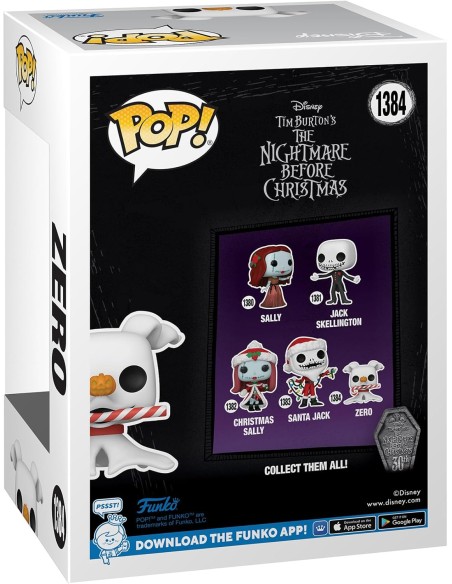 Figura Funko Pop! Disney Pesadilla antes de Navidad Zero Modelo 1384 | 72387