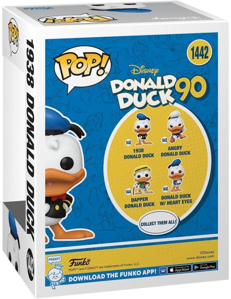 Figura Funko Pop! Disney 1938 Pato Donald Modelo 1442 | 75722