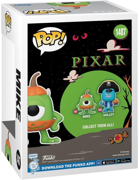 Figura Funko Pop! Pixar Monstruos SA Mike de Calabaza 1487 | 80857