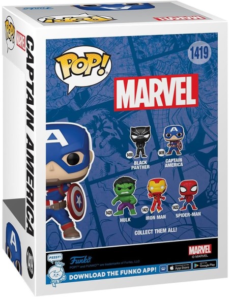 Figura Funko Pop! Marvel Capitán America Modelo 1419 | 82497