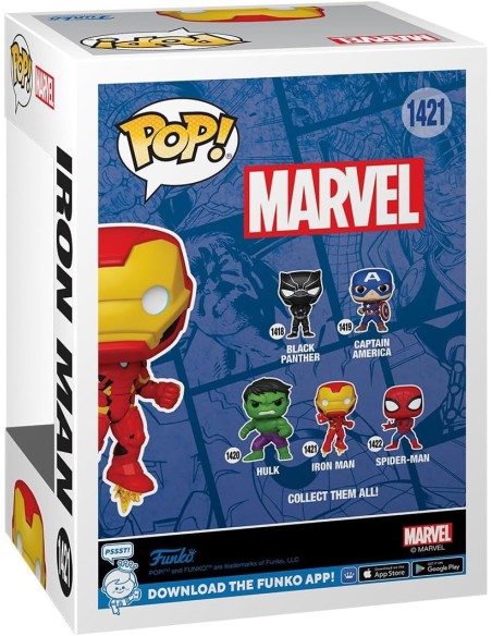 Figura Funko Pop! Marvel Iron Man Modelo 1421 | 82499