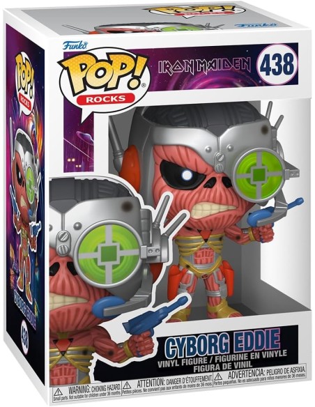 Figura Funko Pop! Rocks Iron Maiden Cyborg Eddie Modelo 438 | 80487