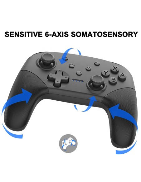 Mando Fenner Inalámbrico Pro para Para Nintendo SwitchNegro Rojo Azul