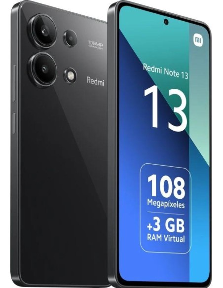 Xiaomi Redmi Note 13 de 6.67" 128Gb | 6GB Ram | Negro Midnight Black
