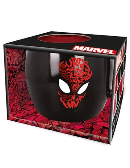 Taza Marvel Spider-Man de 380 ml Negro