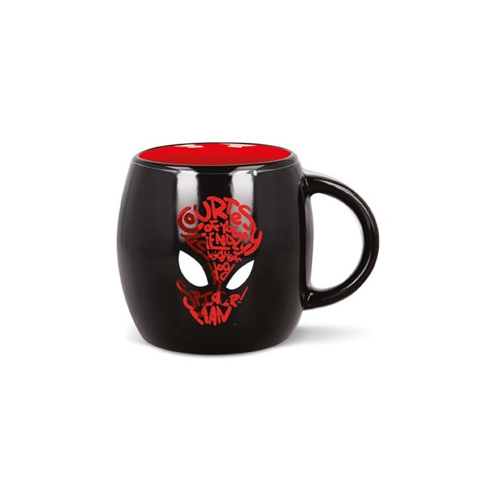Taza Marvel Spider-Man de 380 ml Negro