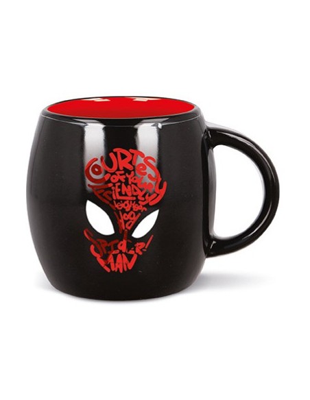 Taza Marvel Spider-Man de 380 ml Negro