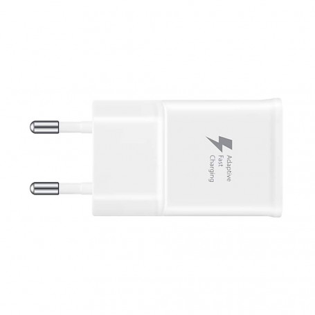 Cargador Samsung Modelo TA200EWE Carga Rápida Con Cable USB C Blanco