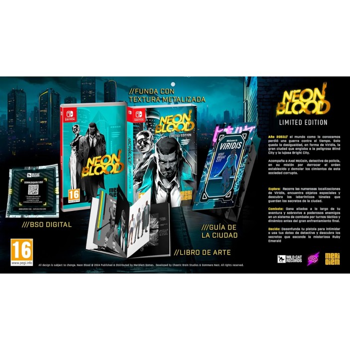 Juego Neon Blood Limited Edition para Nintendo...