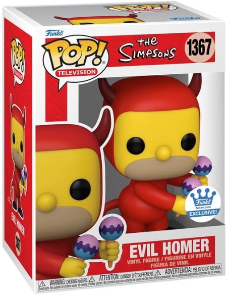 Figura Funko Pop! Los Simpsons Homer Diablo Modelo 1367 | 73784 Edición Especial