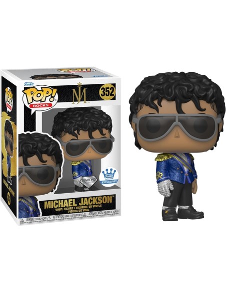 Figura Funko Pop! Rocks Michael Jackson 1984 Modelo 352 | 68891 Edición Exclusiva Funko Diamond