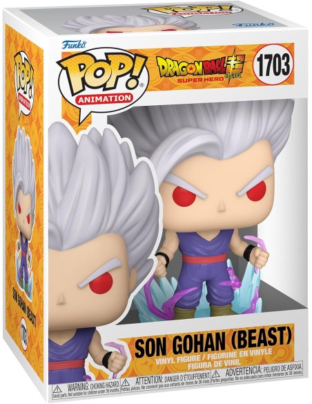 Figura Funko Pop! Dragon Ball Super Hero Son Gohan Bestia Modelo 1703 | 75636