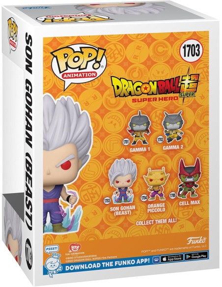 Figura Funko Pop! Dragon Ball Super Hero Son Gohan Bestia Modelo 1703 | 75636