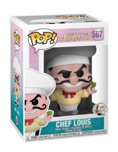 Figura Funko Pop! Disney La Sirenita Chef Louis Modelo 567 | 40104