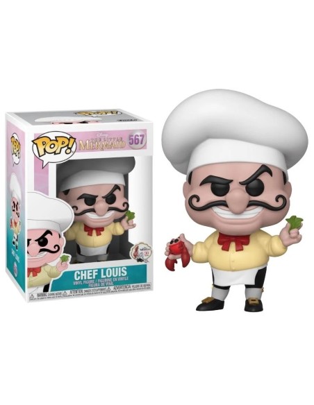 Figura Funko Pop! Disney La Sirenita Chef Louis Modelo 567 | 40104