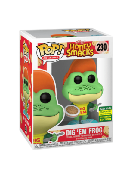 Figura Funko Pop! Iconos Kellogg´s Honney Smacks Dig Em´ Frog Modelo 230 | 78320 Edición Limitada Convención Verano 2024