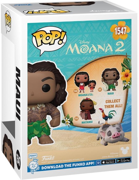 Figura Funko Pop! Películas Moana 2 Vaiana Maui Modelo 1547 | 79735