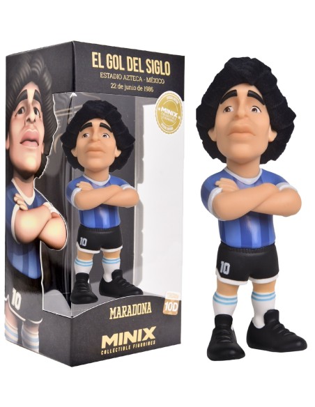 Figura Minix Legendas del Fútbol Maradona Gol del Siglo Modelo 10D Edición Especial
