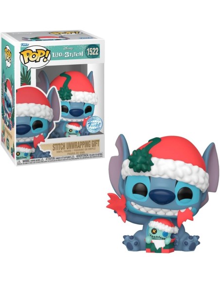 Figura Funko Pop! Disney Stitch con Regalo Modelo 1522 | 82860 Edición Especial