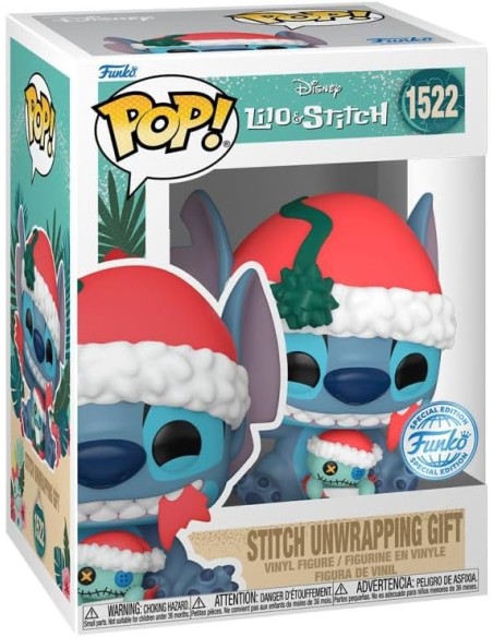 Figura Funko Pop! Disney Stitch con Regalo Modelo 1522 | 82860 Edición Especial
