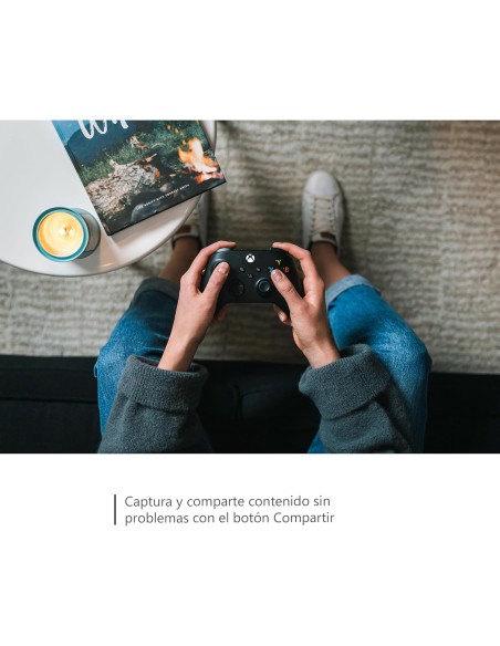 Mando Inalámbrico Microsoft Xbox Serie X y S Color Negro Carbon Black