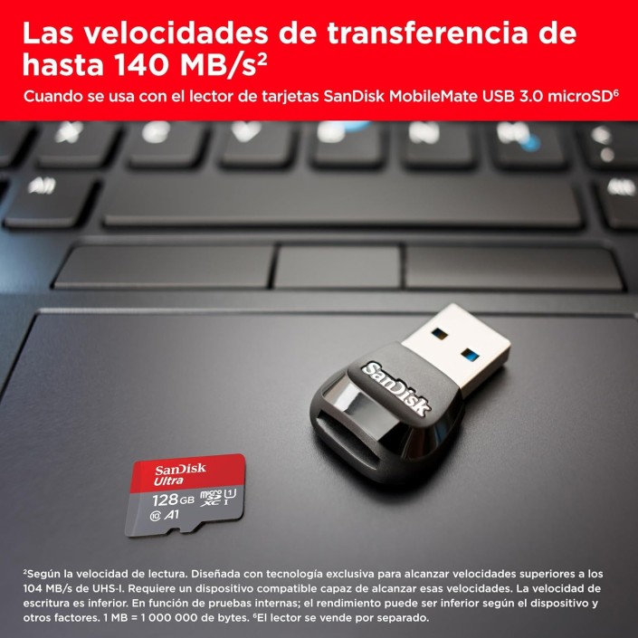 Tarjeta de Memoria SanDisk Ultra MicroSD...