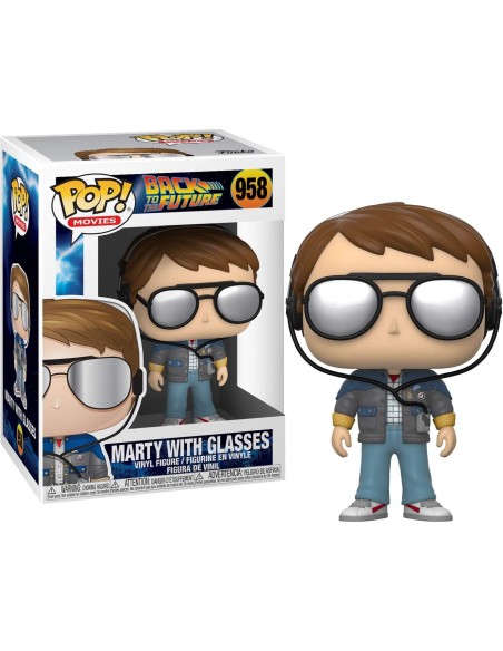 Figura Funko Pop! Películas Regreso al Futuro Marty McFly con gafas Modelo 958 | 46912