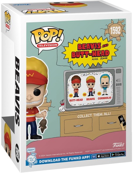 Figura Funko Pop! Televisión Beavis and Butt-Head Beavis  Modelo 1592 | 88016