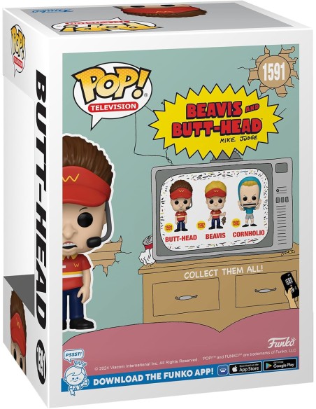 Figura Funko Pop! Televisión Beavis and Butt-Head Butt Head Modelo 1591 | 80168